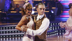 Aaron Carter and Karina Smirnoff dance the Cha Cha Cha in Week One of DANCING WITH THE STARS.