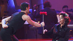 DANCING WITH THE STARS - "Episode 903" - It was a night of Samba and Rumba on "Dancing with the Stars," MONDAY, OCTOBER 5 (8:00-10:02 p.m., ET), on the ABC Television Network. (ABC/ADAM LARKEY) MAKSIM CHMERKOVSKIY, DEBI MAZAR