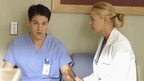 GREY'S ANATOMY - "Let the Truth Sting" - The new interns are dazzled by the skill level of fellow intern George, while Lexie helps keep his "repeater" status a secret; Meredith half-heartedly helps Lexie with her first emergency patient; Sloan and Richard attempt a radical, new surgery to save a woman's ability to speak; and George is compelled to tell Callie of his past indiscretion with Izzie, on "Grey's Anatomy," THURSDAY, OCTOBER 11 (9:00-10:01 p.m., ET) on the ABC Television Network.  (ABC/GALE ADLER) T.R. KNIGHT, KATHERINE HEIGL
