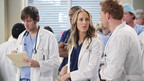 GREY'S ANATOMY - "State of Love and Trust" - As Derek begins his role as interim chief, he faces a potential lawsuit when Bailey and Meredith's patient awakens from anesthesia mid-surgery. Meanwhile, Teddy refuses to place Cristina on her service, as Arizona tests Alex out in Pediatrics, and Mark refuses to speak to a heartbroken Lexie, on "Grey's Anatomy," THURSDAY, FEBRUARY 4 (9:00-10:01 p.m., ET) on the ABC Television Network. (ABC/ADAM LARKEY) KIM RAVER, KEVIN MCKIDD