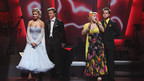 DANCING WITH THE STARS THE RESULTS SHOW - "Episode 909A" - After a night of spectacular performances in the semi-finals, the three couples making it to the finals and the thirteenth couple to be eliminated from the competition, Joanna Krupa and Derek Hough, were announced on "Dancing with the Stars the Results Show," TUESDAY, NOVEMBER 17 (9:00-10:01 p.m., ET), on the ABC Television Network. (ABC/ADAM LARKEY) JOANNA KRUPA, DEREK HOUGH, KELLY OSBOURNE, LOUIS VAN AMSTEL