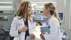 GREY'S ANATOMY - "Perfect Little Accident" - When famous surgeon Dr. Harper Avery is rushed to Seattle Grace-Mercy West, the staff is surprised to discover that one of their own is related to this legend, and his unorthodox request for his surgery causes tensions between Derek and Richard. Meanwhile Callie and Arizona try to help Teddy and Sloan move on from their pasts and find greener pastures, on "Grey's Anatomy," THURSDAY, MARCH 4 (9:00-10:01 p.m., ET) on the ABC Television Network. (ABC/ERIC MCCANDLESS) KIM RAVER, JESSICA CAPSHAW