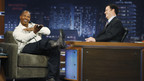 JIMMY KIMMEL LIVE - "Jimmy Kimmel Live" airs every weeknight, (12:05 - 1:05 a.m., ET), following "Nightline," featuring a diverse lineup of guests that include celebrities, athletes, musical acts, comedians and human interest subjects, along with comedy bits and a house band. The guests for WEDNESDAY, OCTOBER 14 included actor Jamie Foxx ("Law Abiding Citizen") and musical guest Toby Keith. (ABC/MICHAEL DESMOND) JAMIE FOXX, JIMMY KIMMEL