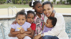 SUPERNANNY - "James Family" - NBC guard Mike James plays for the New Orleans Hornets, but his family lives in Houston, Texas. His wife, Angela, just gave birth to their fourth little girl, and Mike has dubbed his wife Super Mom, but parenting isn't a slam dunk for this family. Super Mom has a message for Supernanny - "Help!" - and Jo Frost has some major confrontations with Dad, FRIDAY, DECEMBER 12 (9:00-10:00 p.m., ET) on the ABC Television Network. (ABC/CRAIG ALAN BUSCH) MICHAL JAMES, JADON JAMES, AMAYA JAMES, ANGELA JAMES, MCKINLEY JAMES
