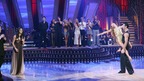 DANCING WITH THE STARS THE RESULTS SHOW - "Episode 507A" -- The seventh couple to be eliminated from the competition is revealed on "Dancing with the Stars the Results Show," TUESDAY, NOVEMBER 6 (9:00-10:02 p.m., ET) on the ABC Television Network.  (ABC/CAROL KAELSON) SAMANTHA HARRIS, JONATHAN ROBERTS, MELANIE BROWN, MAKSIM CHMERKOVSKIY, JULIANNE HOUGH, HELIO CASTRONEVES, JENNIE GARTH, DEREK HOUGH, EDYTA SLIWINSKA, CAMERON MATHISON, JANE SEYMOUR, TONY DOVOLANI