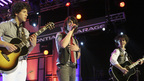 JIMMY KIMMEL LIVE - "Jimmy Kimmel Live" airs every weeknight, (12:05 - 1:05 a.m., ET), following "Nightline," featuring a diverse lineup of guests that include celebrities, athletes, musical acts, comedians, human interest subjects and dangerously crazy people, along with comedy bits and a house band. The guests for WEDNESDAY, MARCH 26 included actor John Cusack ("War, Inc."), actress Sofia Vergara ("Meet the Browns") and musical guests the Jonas Brothers. (ABC/MICHAEL DESMOND)NICK JONAS, JOE JONAS, KEVIN JONAS