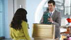UGLY BETTY - "Rabbit Test" - The Suarez family gets an invitation to meet Matt's famed billionaire dad, Calvin Hartley (guest star David Rasche), at his legendary Easter Egg hunt. While Betty sees this as a chance to get closer to Matt, Daniel seizes the opportunity to get Mode a bailout. Meanwhile Wilhelmina suspects that little William might not be her biological son, on ABC's "Ugly Betty," THURSDAY, MAY 7 (8:00-9:00 p.m., ET) on the ABC Television Network. (ABC/ERIC LIEBOWITZ) AMERICA FERRERA, ERIC MABIUS
