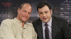 JIMMY KIMMEL LIVE - "Jimmy Kimmel Live" airs every weeknight, (12:05 - 1:05 a.m., ET), following "Nightline," featuring a diverse lineup of guests that include celebrities, athletes, musical acts, comedians, human interest subjects and dangerously crazy people, along with comedy bits and a house band. The guests for THURSDAY, MARCH 6 included actor Woody Harrelson ("Semi-Pro"), Ax Men and musical guests Simple Plan. (ABC/MICHAEL DESMOND)WOODY HARRELSON, JIMMY KIMMEL