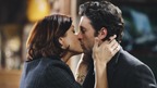 GREY'S ANATOMY - "Before and After" - Addison lays a smooch (platonic, we think), on Derek after he saved her brother, Archer's life, on "Grey's Anatomy," THURSDAY, FEBRUARY 12 (9:00-10:02 p.m., ET) on the ABC Television Network. (ABC/RICHARD CARTWRIGHT) KATE WALSH, PATRICK DEMPSEY