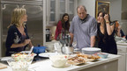 MODERN FAMILY - "Coal Digger" - The whole family is invited to Jay and Gloria's for some barbeque and football. However an earlier incident at school between Manny and Luke makes things very awkward for Gloria and Claire, and then things escalate when a not-so-flattering label is uttered, on "Modern Family," WEDNESDAY, SEPTEMBER 30 (9:00-9:30 p.m., ET), on the ABC Television Network. (ABC/PATRICK WYMORE) JULIE BOWEN, SARAH HYLAND, ED O'NEILL, SOFIA VERGARA