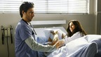 SCRUBS - "My Saving Grace" -- Desperate times call for desperate measures when lifelong adversaries Drs. Kelso and Cox ally to oust Dr. Maddox (guest starring Courteney Cox) from Sacred Heart, while Carla makes it her mission to take a self-centered, incompetent intern down a notch., on "Scrubs," TUESDAY, JANUARY 13 (9:00-9:30 p.m., ET), on the ABC Television Network. (ABC/SCOTT GARFIELD) ZACH BRAFF, COURTENEY COX