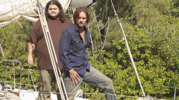 LOST - "The Last Recruit" - Alliances are forged and broken as the Locke and Jack camps merge, on "Lost," TUESDAY, APRIL 20 (9:00-10:02 p.m., ET) on the ABC Television Network. (ABC/MARIO PEREZ) JORGE GARCIA, JOSH HOLLOWAY, EMILIE DE RAVIN, JEFF FAHEY