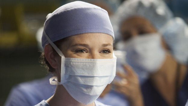 GREY'S ANATOMY - "Hope for the Hopeless" - Richard performs his 10,000th surgery on a pair of bickering sisters (Nia Vardalos and Peri Gilpin) who come into the hospital for a liver transplant; Derek and Lexie take on a neuroblastoma case that has been previously deemed inoperable; Teddy and Cristina cross the line when they go against Owen's orders and try to steal a case from Alex and Dr. McQueen; Ellis Grey's shadow looms as Meredith searches for a specialty; meanwhile Adele is brought into the hospital after she is found wandering the streets, on Grey's Anatomy, THURSDAY, JANUARY 19 (9:00-10:02 p.m., ET) on the ABC Television Network. (ABC/RANDY HOLMES)SARAH DREW