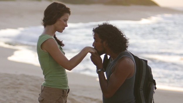 LOST - "Confidence Man" - When Shannon suffers an asthma attack, Jack and Sayid realize brutality might be the only way to convince Sawyer to relinquish the life-saving medicine he&Otilde;s hoarding. Meanwhile, Sun struggles to decide if she'll obey husband Jin's orders to stay out of others&Otilde; affairs, and Kate uncovers some shocking secrets about Sawyer, on "Lost," WEDNESDAY, NOVEMBER 10 (8:00-9:00 p.m., ET), on the ABC Television Network. (ABC/MARIO PEREZ) EVANGELINE LILLY, NAVEEN ANDREWS