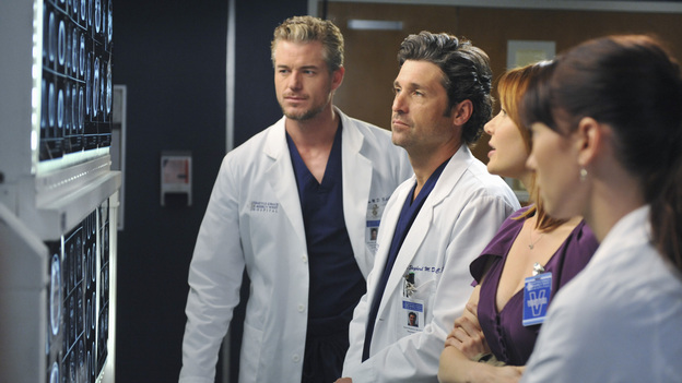 GREY'S ANATOMY - "Suddenly" - A severe car crash involving an entire family results in an all-hands-on situation in the ER, as the eldest daughter is left to make the toughest decision of her life. Meanwhile Teddy, still in the dark about Henry's death, calls upon Cristina to help with her patient in the O.R., and Lexie finds herself working alongside Mark's new girlfriend, Julia, during an eye surgery on Grey's Anatomy, THURSDAY, JANUARY 5 (9:00-10:02 p.m., ET) on the ABC Television Network. (ABC/RICHARD FOREMAN)ERIC DANE, PATRICK DEMPSEY, HOLLEY FAIN, CHYLER LEIGH