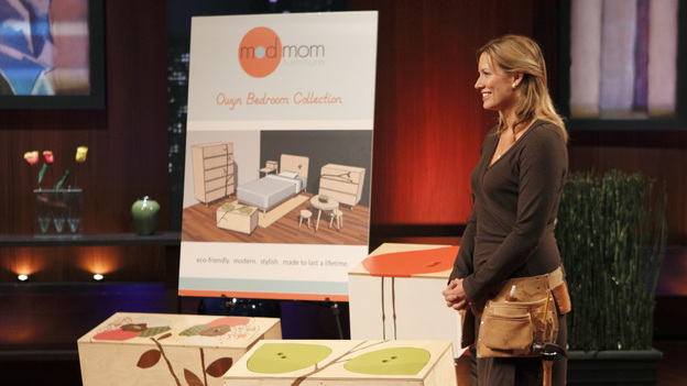 SHARK TANK - "Episode 206" -- For the first time, there will be children seeking a business investment from the Sharks for an idea they came up with while on a family road trip. Also in this episode, a stay-at-home mom who taught herself carpentry and started a furniture business has the Sharks fighting for a piece of it; an entrepreneur brings an innovative secret formula to the Tank; and a personal trainer believes he has the next hot trend in fitness equipment.  In addition, there'll be a follow-up with Grill Charms' owner, Leslie Haywood, to see what making a deal with Robert Herjavec has done for her barbeque accessory, on "Shark Tank," FRIDAY, APRIL 1 (8:00-9:00 p.m., ET) on the ABC Television Network. (ABC/CRAIG SJODIN)KIERSTEN HATHCOCK (MOD MOM FURNITURE)