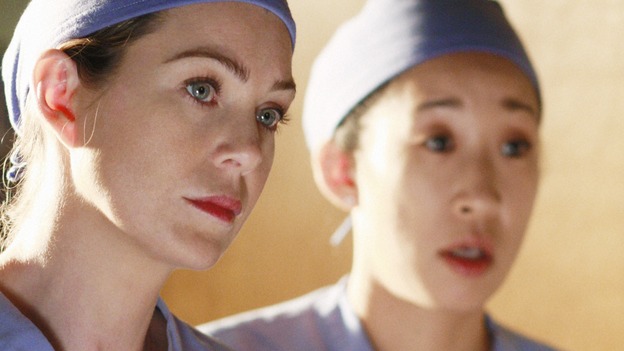 GREY'S ANATOMY - "In The Midnight Hour" - Meredith and Cristina check in on the Interns, on "Grey's Anatomy," THURSDAY, NOVEMBER 20 (9:00-10:01 p.m., ET) on the ABC Television Network.  (ABC/RON TOM) ELLEN POMPEO, SANDRA OH
