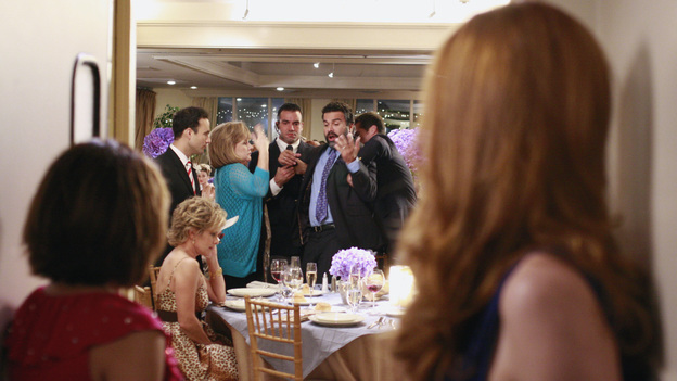 DESPERATE HOUSEWIVES - "We're So Happy You're Happy" - Gaby and Bree look on as Carlos gets removed from his table.&nbsp;