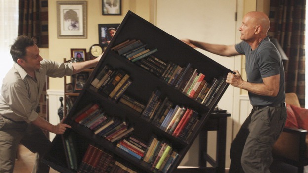LOST - "The Shape of Things to Come" - Locke's camp comes under attack, and Jack tries to discover the identity of a body that has washed ashore, on "Lost," THURSDAY, APRIL 24 (10:01-11:00 p.m., ET) on the ABC Television Network. (ABC/MARIO PEREZ)MICHAEL EMERSON, TERRY O'QUINN