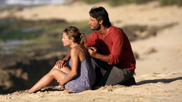 LOST - "Expos" - Hurley begins to suspect that Sawyer may be involved in an island mystery surrounding two fellow survivors, and Sun learns the truth about her past kidnapping attempt by "The Others," on "Lost," WEDNESDAY, MARCH 28 (10:00-11:00 p.m., ET), on the ABC Television Network. (ABC/MARIO PEREZ)KIELE SANCHEZ, RODRIGO SANTORO