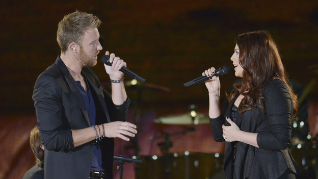 THE 46TH ANNUAL CMA AWARDS - THEATRE - "The 46th Annual CMA Awards" airs live THURSDAY, NOVEMBER 1 (8:00-11:00 p.m., ET) on ABC live from the Bridgestone Arena in Nashville, Tennessee. (ABC/KATHERINE BOMBOY-THORNTON)CHARLES KELLEY AND HILLARY SCOTT OF LADY ANTEBELLUM