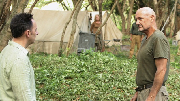 LOST -  "The Man Behind the Curtain" - Ben begrudgingly begins to introduce Locke to the secrets of the island, beginning with the mysterious Jacob. Meanwhile, Juliet's secret goes public, on "Lost," WEDNESDAY, MAY 9 (10:00-11:00 p.m., ET), on the ABC Television Network. (ABC/MARIO PEREZ)MICHAEL EMERSON, TERRY O'QUINN, ANDREW DIVOFF