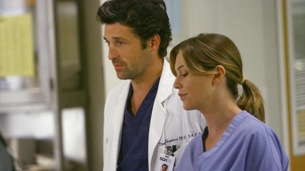 GREY'S ANATOMY - "Dream a Little Dream of Me" - Meredith is thinking of asking Derek to move in with her, on "Grey's Anatomy," THURSDAY, SEPTEMBER 25 (9:00-11:00 p.m., ET) on the ABC Television Network. (ABC/SCOTT GARFIELD) PATRICK DEMPSEY, ELLEN POMPEO
