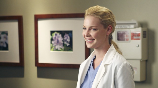 GREY'S ANATOMY - "Six Days" - After a successful operation on his heart, George's father undergoes surgery for his cancer, Thatcher Grey visits Seattle Grace in order to see his new granddaughter, and Meredith discovers that Derek has trouble sleeping soundly, on "Grey's Anatomy," THURSDAY, JANUARY 4 (9:00-10:01 p.m., ET) on the ABC Television Network. (ABC/MICHAEL DESMOND)KATHERINE HEIGL