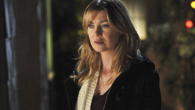 GREY'S ANATOMY- "Here Comes the Flood" - Dr. Meredith&nbsp;Grey, on "Grey's Anatomy," THURSDAY, OCTOBER 9 (9:00-10:01 p.m., ET) on the ABC Television Network. (ABC/ERIC McCANDLESS) ELLEN POMPEO