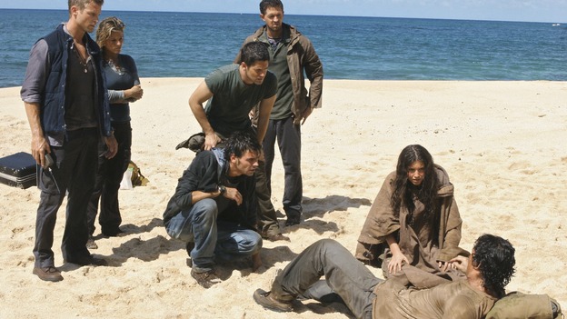 LOST -  "This Place is Death" - Locke takes on the burden to stop the island's increasingly violent shifts through time. Meanwhile, Ben hits a roadblock in his attempt to reunite the Oceanic 6 and bring them back to the island, on "Lost," WEDNESDAY, FEBRUARY 11 (9:00-10:02 p.m., ET) on the ABC Television Network.  (ABC/MARIO PEREZ)MARC MENARD, ALEXANDRA TOBAS, BRUNO BRUNI, GUILLAME DUBINPONS, MELISSA FARMAN, DANIEL DAE KIM