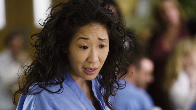 GREY'S ANATOMY - "Beat Your Heart Out" - Dr.&nbsp;Cristina Yang, on "Grey's Anatomy," THURSDAY, FEBRUARY 5 (9:00-10:02 p.m., ET) on the ABC Television Network. (ABC/RANDY HOLMES) SANDRA OH