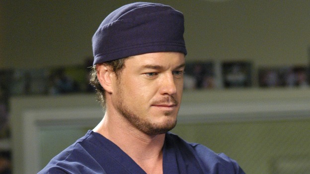 GREY'S ANATOMY - "Desire" - As the interns of Seattle Grace cram for their upcoming exam, the attendings vie for the Chief's position by tending to the chairman of the hospital board after he's admitted as a patient. Meanwhile, Burke struggles to involve Cristina in the wedding planning, things heat up between Addison and Alex, and Derek questions his relationship with Meredith, on "Grey's Anatomy," THURSDAY, APRIL 26 (9:00-10:01 p.m., ET) on the ABC Television Network. (ABC/GALE ADLER)ERIC DANE
