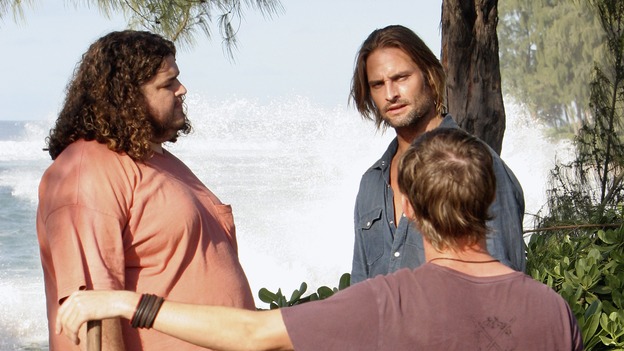 LOST - "Expos" - Hurley begins to suspect that Sawyer may be involved in an island mystery surrounding two fellow survivors, and Sun learns the truth about her past kidnapping attempt by "The Others," on "Lost," WEDNESDAY, MARCH 28 (10:00-11:00 p.m., ET), on the ABC Television Network. (ABC/MARIO PEREZ)JORGE GARCIA, JOSH HOLLOWAY, DOMINIC MONAGHAN