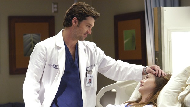 GREY'S ANATOMY - "What I Am" - Addison doubts her abilities as a doctor, Cristina pushes Burke's rehabilitation, one of the interns suffers their own medical emergency, and Izzie receives the surprise of her life, on "Grey's Anatomy," THURSDAY, OCTOBER 12 (9:00-10:01 p.m., ET) on the ABC Television Network. (ABC/GALE ADLER)PATRICK DEMPSEY, ELLEN POMPEO