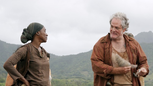 LOST -- "Live Together, Die Alone" - The Others, Bea and Tom. After discovering something odd just offshore, Jack and Sayid come up with a plan to confront "The Others" and hopefully get Walt back. Meanwhile, Eko and Locke come to blows as Locke makes a potentially cataclysmic decision regarding the "button" and the hatch, on the season finale of "Lost," WEDNESDAY, MAY 24 (9:00-11:00 p.m., ET), on the ABC Television Network. (ABC/MARIO PEREZ) APRIL GRACE, M.C. GAINEY