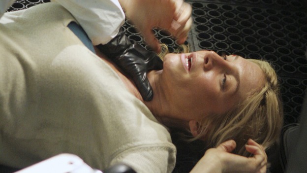 LOST - "The Other Woman" - Juliet receives an unwelcome visit from someone from her past and is given orders to track down Charlotte and Faraday in order to stop them from completing their mission -- by any means necessary. Meanwhile, Ben offers Locke an enticing deal, on "Lost," THURSDAY, MARCH 6 (9:00-10:02 p.m., ET) on the ABC Television Network. (ABC/MARIO PEREZ)REBECCA MADER, ELIZABETH MITCHELL