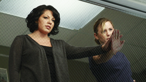 GREY'S ANATOMY - "Song Beneath the Song" - In a series first, the music that has been at the heart of the show and been beloved by fans comes to life for Grey's Anatomy: The Music Event. A cataclysmic event rattles the doctors of Seattle Grace to the core, as Callie, on the verge of an enormous life-changing moment with Arizona, envisions her hospital and friends as it has never-been-seen before. "Chasing Cars" (Snow Patrol), "How to Save a Life" (The Fray) and "The Story" (Brandi Carlile) are among the songs performed by the cast in one of the most special hours of "Greys Anatomy" yet, THURSDAY, MARCH 31 (9:00-10:01 p.m., ET) on the ABC Television Network. (ABC/RON TOM)SARA RAMIREZ, JESSICA CAPSHAW