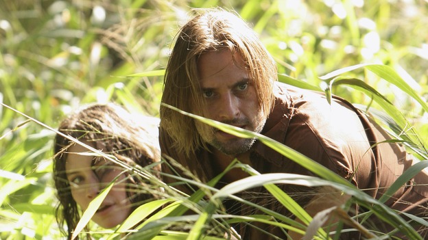 LOST - "Expos" - Hurley begins to suspect that Sawyer may be involved in an island mystery surrounding two fellow survivors, and Sun learns the truth about her past kidnapping attempt by "The Others," on "Lost," WEDNESDAY, MARCH 28 (10:00-11:00 p.m., ET), on the ABC Television Network. (ABC/MARIO PEREZ)EVANGELINE LILLY, JOSH HOLLOWAY