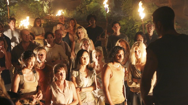 LOST - "Adrift" (ABC/MARIO PEREZ)EVANGELINE LILLY, DOMINIC MONAGHAN, YUNJIN KIM, EMILIE de RAVIN, NAVEEN ANDREWS, MAGGIE GRACE, MATTHEW FOX