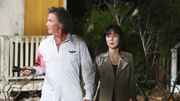 LOST - "Namaste" - When some old friends drop in unannounced, Sawyer is forced to further perpetuate his lie in order to protect them, on "Lost," WEDNESDAY, MARCH 18 (9:00-10:02 p.m., ET) on the ABC Television Network. (ABC/MARIO PEREZ)JEFF FAHEY, YUNJIN KIM