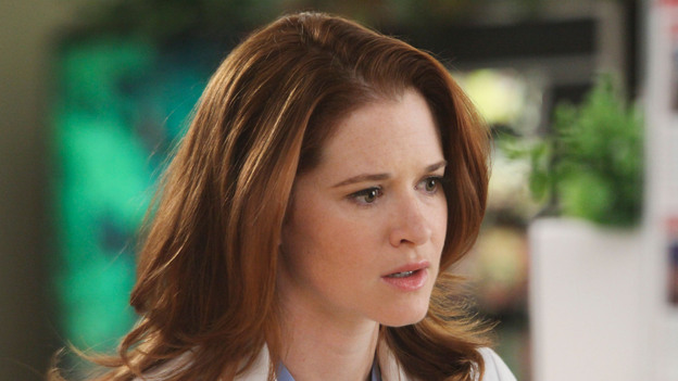 GREY'S ANATOMY - "Free Falling" - In the first hour, "Free Falling" (9:00-10:00 p.m.), the fifth-year residents return for the first day of a year that will make or break their careers: Meredith faces the consequences of tampering with Derek's clinical trial and is terminated at the hospital; April tries to step up to the plate as Chief Resident in the wake of a giant sinkhole in the middle of Seattle; and Cristina and Owen are still at odds over their drastically different feelings for their unborn child. "Grey's Anatomy" returns for its eighth season with a two-hour event THURSDAY, SEPTEMBER 22 (9:00-11:00 p.m., ET) on the ABC Television Network. (ABC/DANNY FELD)SARAH DREW