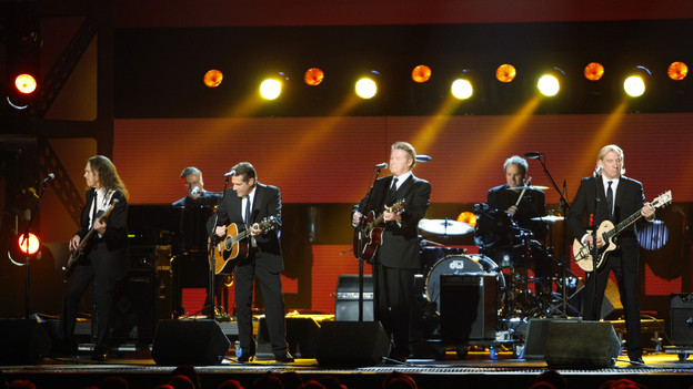 THE 42ND ANNUAL CMA AWARDS - THEATRE - "The 42nd Annual CMA Awards" aired live from the Sommet Center in Nashville, WEDNESDAY, NOVEMBER 12 (8:00-11:00 p.m., ET) on the ABC Television Network. (ABC/CHRIS HOLLO)EAGLES