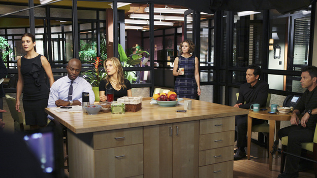 PRIVATE PRACTICE - "Who We Are" -  In the first hour or a special two-hour edition of ABC's "Private Practice," THURSDAY, NOVEMBER 17 (9:00-11:00 p.m., ET) -- entitled "Who We Are" -- the Seaside Wellness group stages an intervention for a defensive and volatile Amelia, who has resurfaced after disappearing on a 12-day drug binge with her boyfriend, Ryan. During the intervention, Amelia mercilessly attacks her friends one-by-one, and Addison, in particular, has trouble seeing her sister-in-law in her present condition. (ABC/MATT KENNEDY)KATE WALSH, TAYE DIGGS, KADEE STRICKLAND, AMY BRENNEMAN, BENJAMIN BRATT, TIM DALY