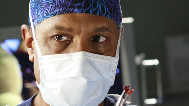 GREY'S ANATOMY - "Scars and Souvenirs" - The race for chief heats up after a new competitor enters the fray, tensions escalate between Izzie and George, and Callie must reveal a big secret. Meanwhile, Derek treats a patient near and dear to him, while Alex continues his work with Jane Doe, on "Grey's Anatomy," THURSDAY, MARCH 15 (9:00-10:01 p.m., ET) on the ABC Television Network. (ABC/RON TOM)JAMES PICKENS, JR.