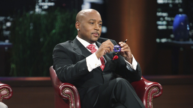 SHARK TANK - "Episode 206" -- For the first time, there will be children seeking a business investment from the Sharks for an idea they came up with while on a family road trip. Also in this episode, a stay-at-home mom who taught herself carpentry and started a furniture business has the Sharks fighting for a piece of it; an entrepreneur brings an innovative secret formula to the Tank; and a personal trainer believes he has the next hot trend in fitness equipment.  In addition, there'll be a follow-up with Grill Charms' owner, Leslie Haywood, to see what making a deal with Robert Herjavec has done for her barbeque accessory, on "Shark Tank," FRIDAY, APRIL 1 (8:00-9:00 p.m., ET) on the ABC Television Network. (ABC/ADAM TAYLOR)DAYMOND JOHN