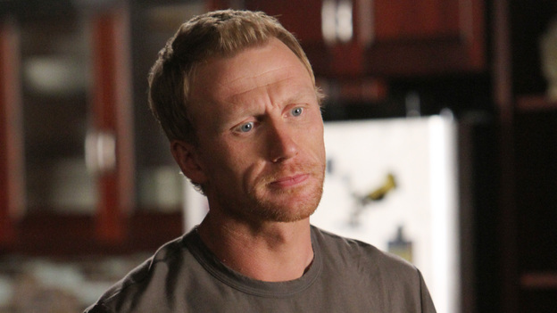 GREY'S ANATOMY - "Support System" - A devastated Cristina presses Owen to confess the intimate details of his affair; Mark takes his new authority very seriously when he steps in as chief for the day and butts heads with Richard over a patient's liver transplant; and Callie deems Meredith ready for the boards, while the rest of the residents continue to stress about the exam. Meanwhile, Callie, Arizona and Bailey plan a much needed ladies night for Teddy, on "Grey's Anatomy," THURSDAY, APRIL 12 (10:01-11:00 p.m., ET) on the ABC Television Network. (ABC/ADAM LARKEY)KEVIN MCKIDD