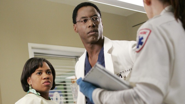GREY'S ANATOMY - "INTO YOU LIKE A TRAIN" (ABC/CRAIG SJODIN)CHANDRA WILSON, ISAIAH WASHINGTON, BROOKE BLANCHARD