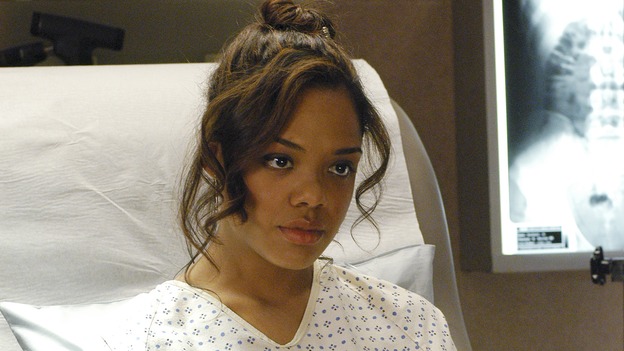 GREY'S ANATOMY - In the first hour of part two of the season finale of ABC's "Grey's Anatomy" -- "Deterioration of the Fight or Flight Response" -- Izzie and George attend to Denny as the pressure increases to find him a new heart, Cristina suddenly finds herself in charge of an ER, and Derek grapples with the realization that the life of a friend is in his hands. In the second hour, "Losing My Religion," Richard goes into interrogation mode about a patient's condition, Callie confronts George about his feelings for her, and Meredith and Derek meet about Doc. Part two of the season finale of "Grey's Anatomy" airs MONDAY, MAY 15 (9:00-11:00 p.m., ET) on the ABC Television Network. (ABC/GALE ADLER)TESSA THOMPSON