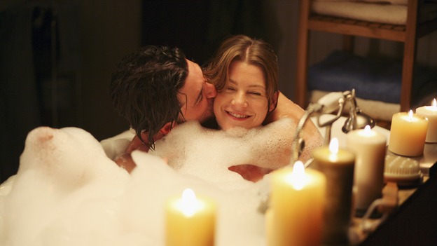 GREY'S ANATOMY - "Staring at the Sun" - The O'Malley Family visits George at the hospital, Meredith is determined to have a more positive outlook on life, Derek and Addison strive for a civil relationship, and Richard endeavors to reunite with his wife, Adele, on "Grey's Anatomy," THURSDAY, NOVEMBER 16 (9:00-10:01 p.m., ET) on the ABC Television Network. (ABC/KAREN NEAL)PATRICK DEMPSEY, ELLEN POMPEO
