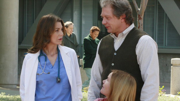 GREY'S ANATOMY - "The Other Side of This Life" - Addison takes temporary leave from Seattle Grace and makes a road trip to Los Angeles in order to visit some old friends from medical school. As Meredith continues to bond with her stepmother, Susan, Cristina reluctantly plans her wedding with the assistance of her mother, Helen, and Burke's mother, Mama Jane. Meanwhile, Derek must perform  emergency surgery on Ava/Jane Doe, as Alex continues his unfailing bedside manner with her, on "Grey's Anatomy," THURSDAY, MAY 3 (9:00-11:00 p.m., ET) on the ABC Television Network. (ABC/RON TOM)ELLEN POMPEO, MARE WINNINGHAM, JEFF PERRY